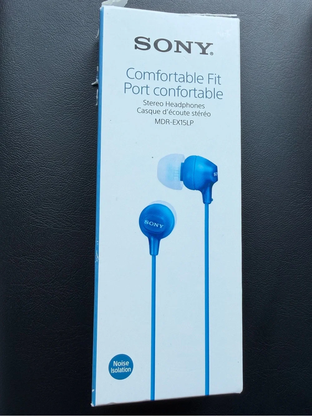Sony Blue In-Ear Stereo Headphones with Silicone Tips